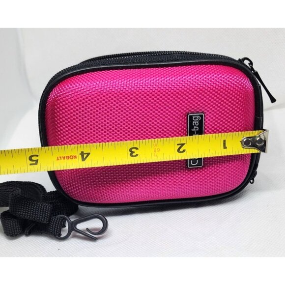 Durable Pink Camera Bag/Wallet with Belt Clip and Hand Bracelet - Hard Shell - Picture 10 of 16